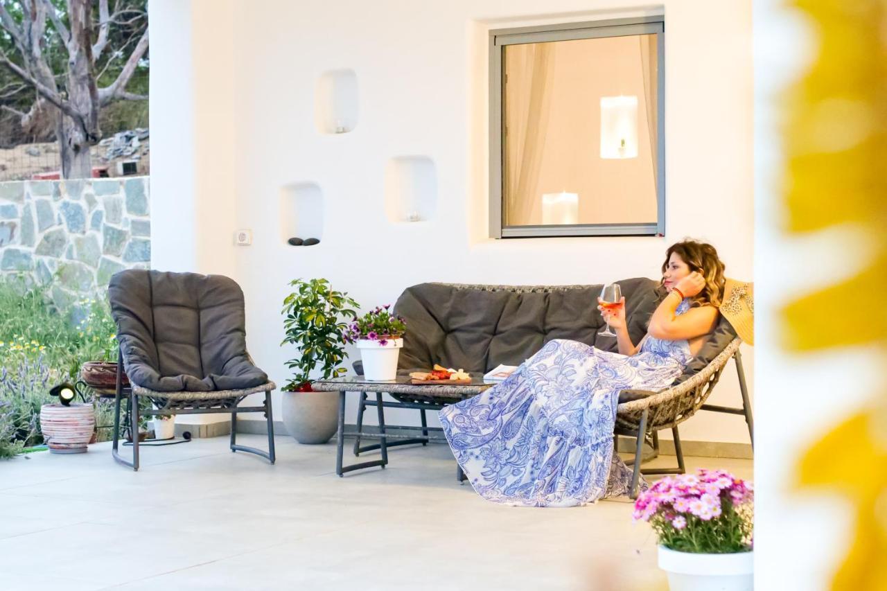 Cycladic Home On The Hill With Beautiful Views!! Αγγίδια Εξωτερικό φωτογραφία